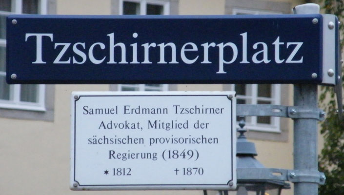 Schild Tzschirnerplatz
