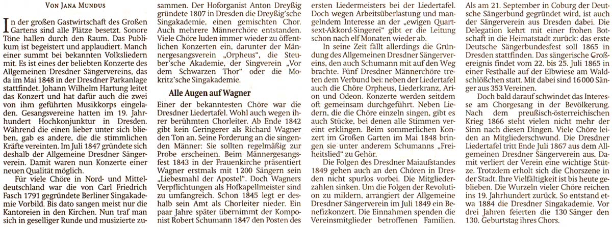 Artikel in der ´Sächsischen Zeitung´ vom 15.7.2017