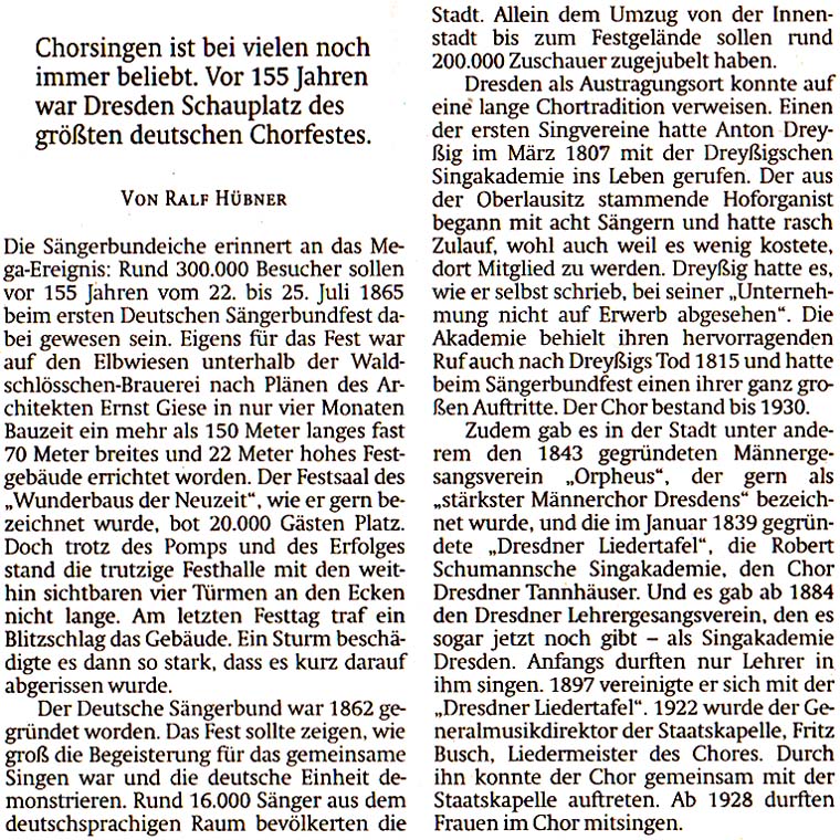 Artikel in der ´Sächsischen Zeitung´ vom 25.7.2020