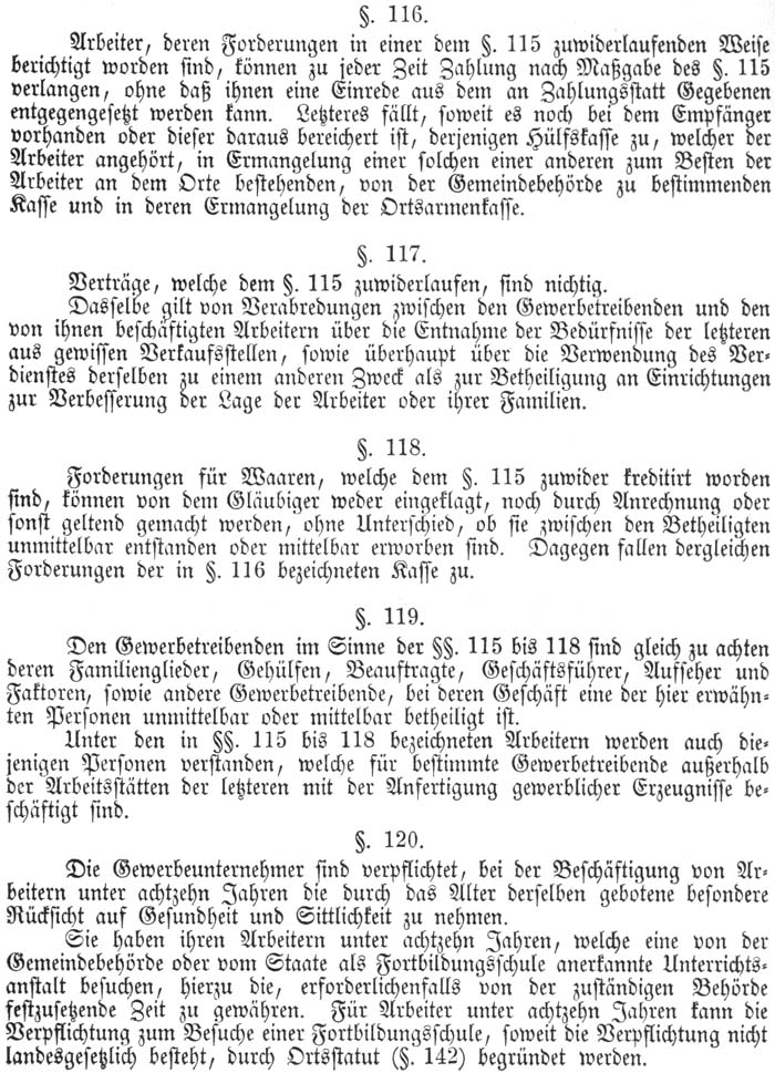 das ´Gesetz, betreffend die Abänderung der Gewerbeordnung´ vom 17. Juli 1878 - Teil 4