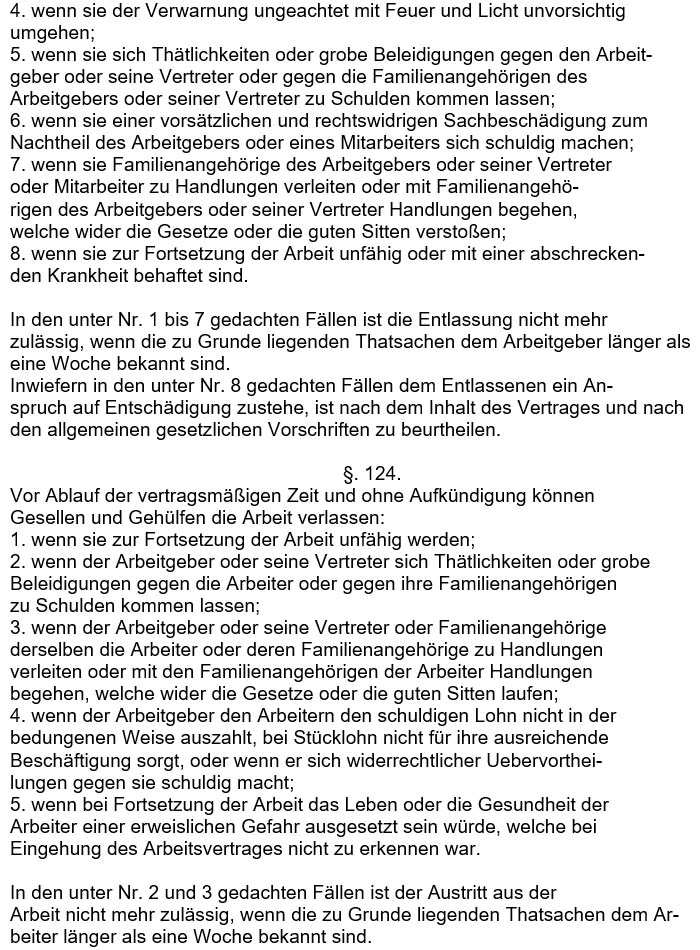 Text zum ´Gesetz, betreffend die Abänderung der Gewerbeordnung´ vom 17. Juli 1878 - Teil 6