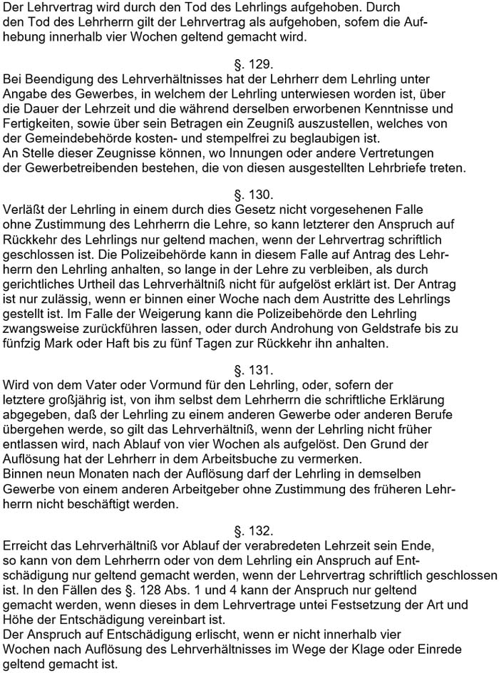 Text zum ´Gesetz, betreffend die Abänderung der Gewerbeordnung´ vom 17. Juli 1878 - Teil 8