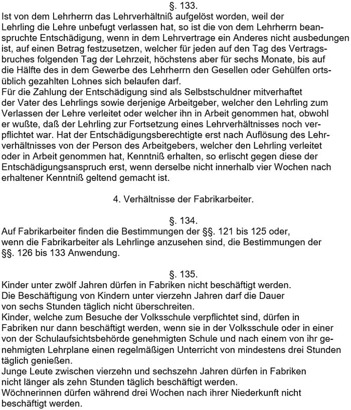 Text zum ´Gesetz, betreffend die Abänderung der Gewerbeordnung´ vom 17. Juli 1878 - Teil 9