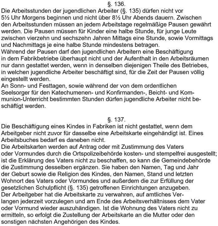 Text zum ´Gesetz, betreffend die Abänderung der Gewerbeordnung´ vom 17. Juli 1878 - Teil 10