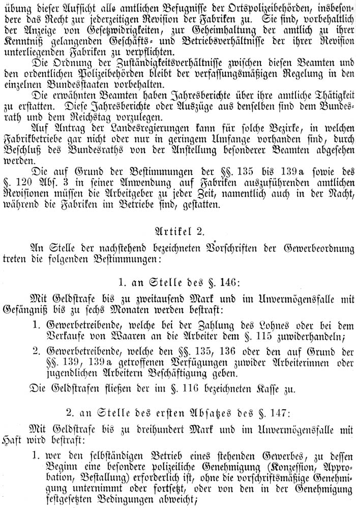 das ´Gesetz, betreffend die Abänderung der Gewerbeordnung´ vom 17. Juli 1878 - Teil 12