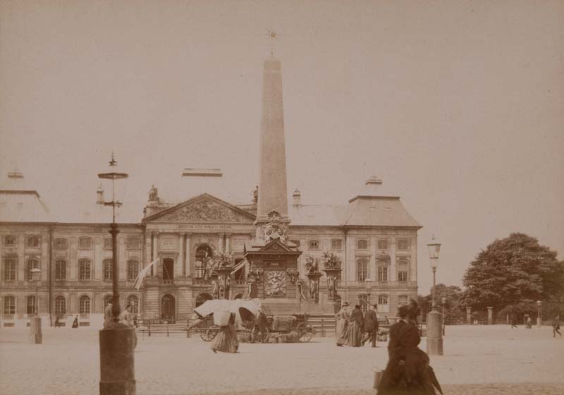 Festarchitektur auf dem Kaiser-Wilhelm-Platz (heute: Palaisplatz)