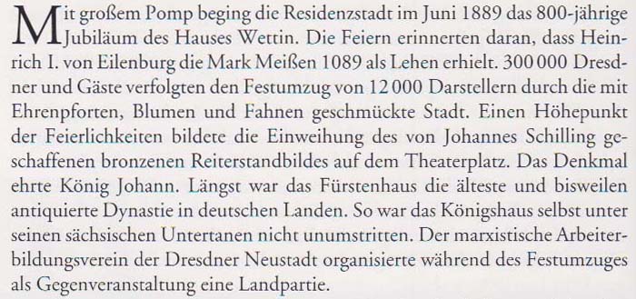 aus: ´Geschichte der Stadt Dresden´ von Uwe Schieferdecker, 2003, Seite 90