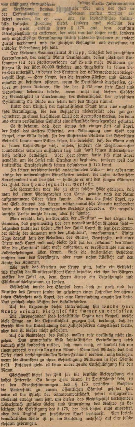 Artikel im ´Vorwärts´ vom 15. November 1902 - Seite 3