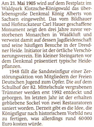 Artikel in der ´Sächsischen Zeitung´ vom 23. Mai 2015