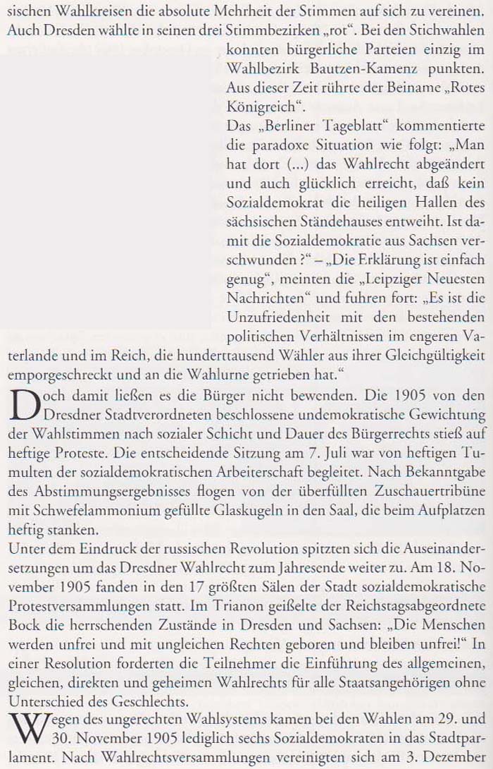 aus: ´Geschichte der Stadt Dresden´ von Uwe Schieferdecker, 2003, Seite 102