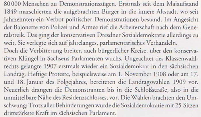 aus: ´Geschichte der Stadt Dresden´ von Uwe Schieferdecker, 2003, Seite 103