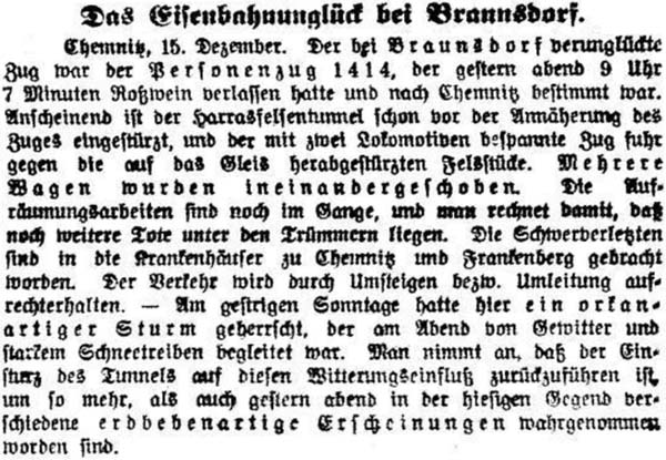 Artikel in der ´Dresdner Volkszeitung´ vom 15. Dezember 1913