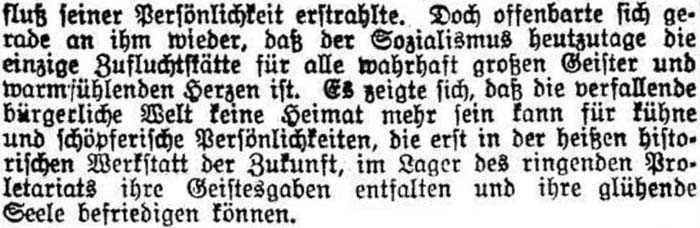 zweite Seite der ´Dresdner Volkszeitung´ vom 3. August 1914 - Teil 1