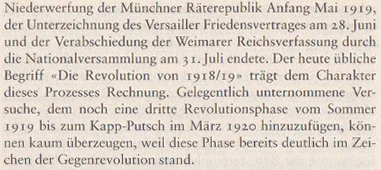 Volker Ullrich: Die Revolution von 1918/19, 2009, Seite 10