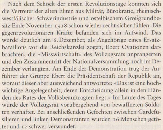 Volker Ullrich: Die Revolution von 1918/19, 2009, Seite 55