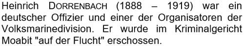 Heinrich Dorrenbach (1888 – 1919) war ein deutscher Offizier ...