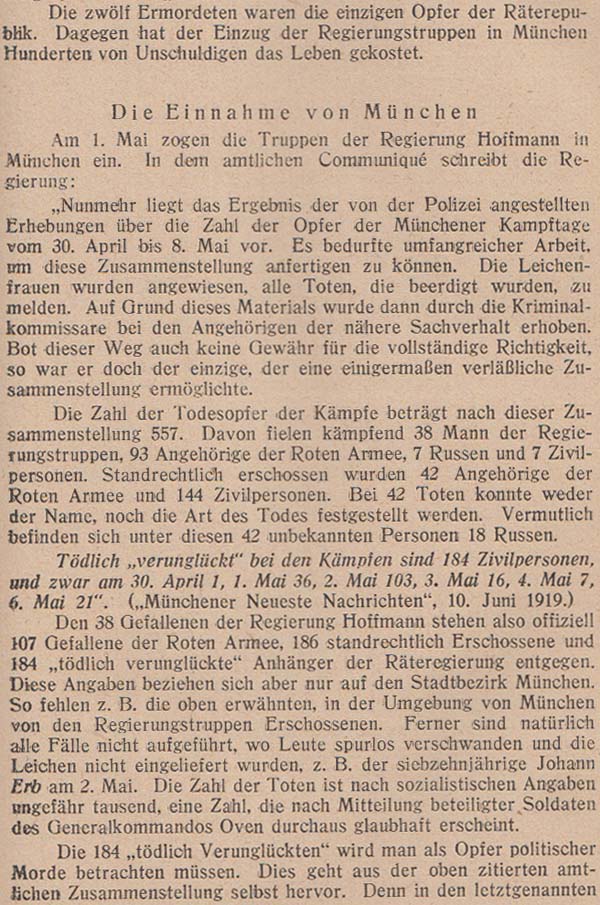 Emil Julius Gumbel: Vier Jahre politischer Mord, 5. Auflage, 1922, Seite 31