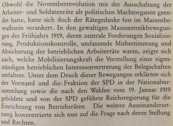 aus: ´Geschichte der deutschen Gewerkschaftsbewegung´, Seite 187