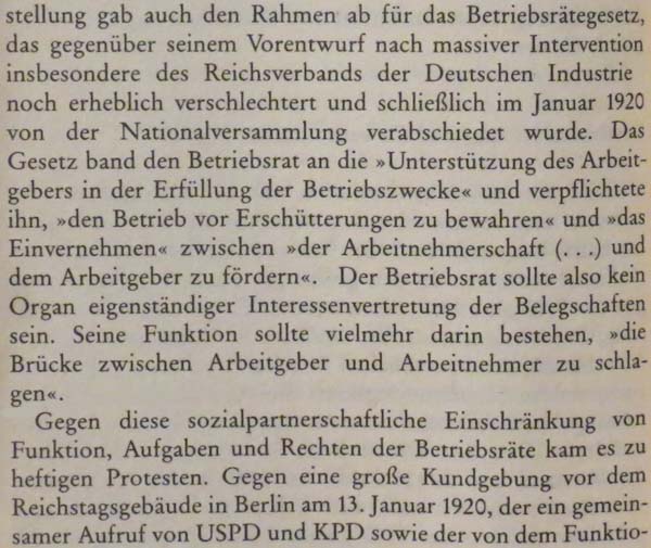 aus: ´Geschichte der deutschen Gewerkschaftsbewegung´, Seite 188 unten