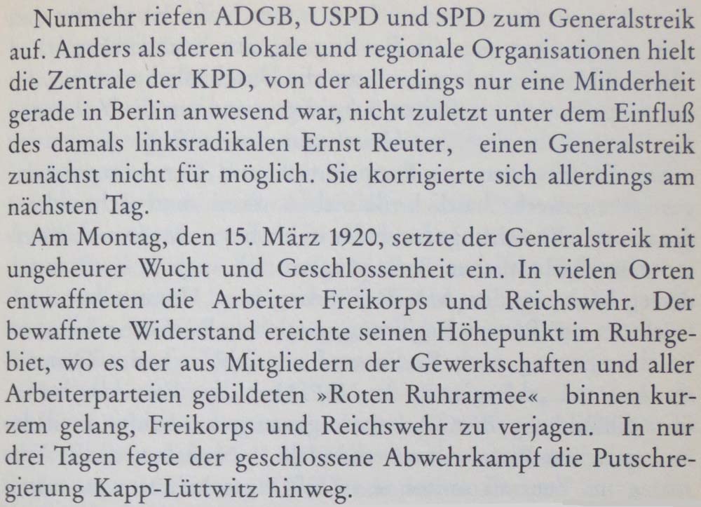 aus: ´Geschichte der deutschen Gewerkschaftsbewegung´, Seite 199