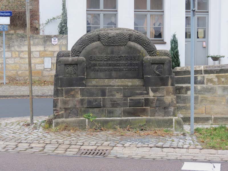 Gedenkstein der Stadt Dresden für die Eingemeindung von Loschwitz