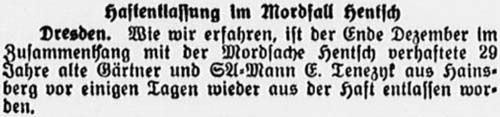 Artikel in ´Sächsische Volkszeitung´ vom 18.1.1933