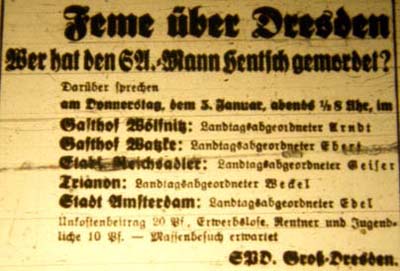 Artikel in der ´Dresdner Volkszeitung´ vom 2.1.1933