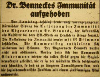 Artikel in der ´Dresdner Volkszeitung´ vom 12.1.1933