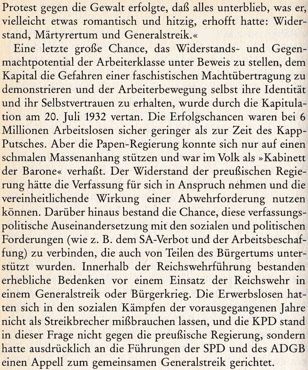 aus: ´Geschichte der deutschen Gewerkschaftsbewegung´, Seite 316