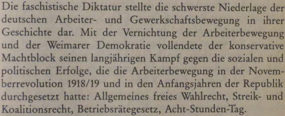 aus: ´Geschichte der deutschen Gewerkschaftsbewegung´, Seite 339