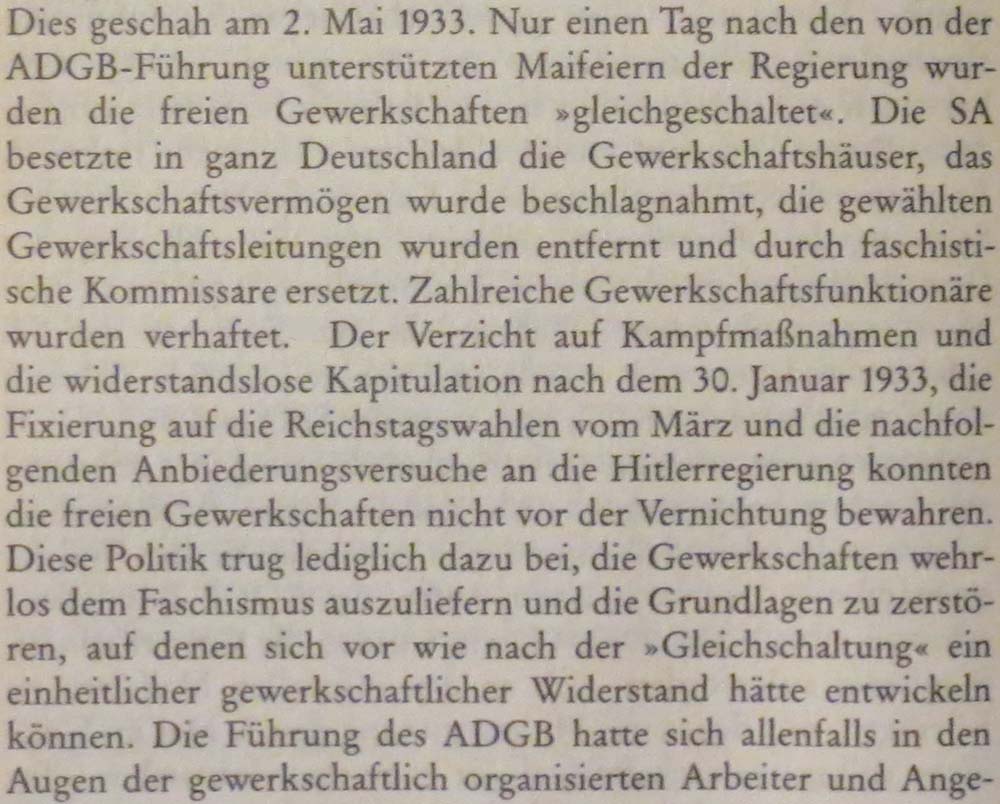 aus: ´Geschichte der deutschen Gewerkschaftsbewegung´, Seite 348