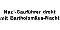 Mutschmann droht mit Bartholomäusnacht