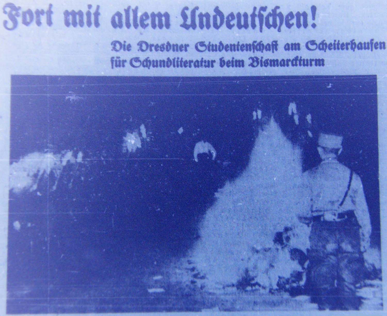 Foto in der ´Dresdner Anzeiger´ vom 12.5.1933