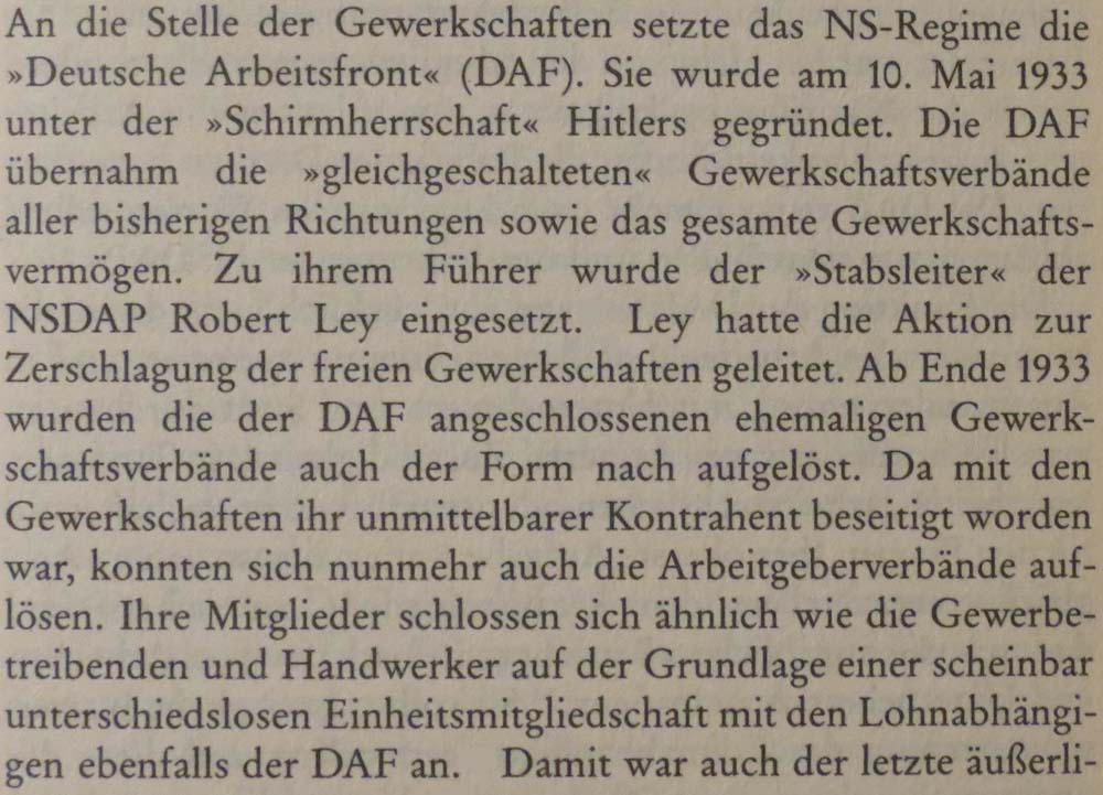aus: ´Geschichte der deutschen Gewerkschaftsbewegung´, Seite 349