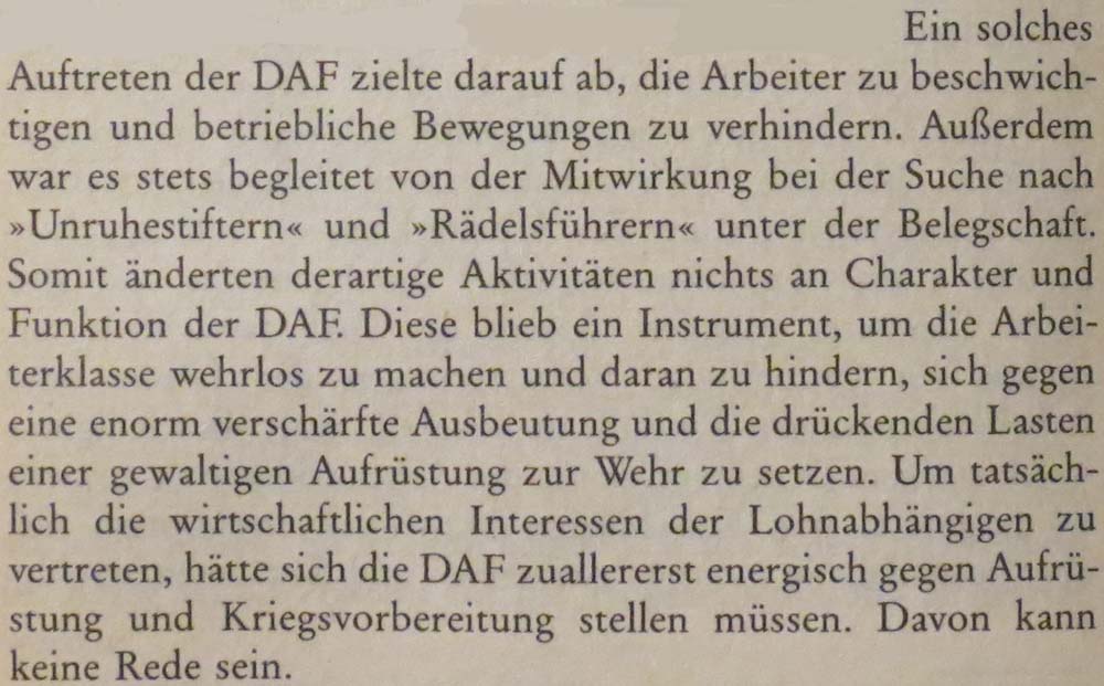 aus: ´Geschichte der deutschen Gewerkschaftsbewegung´, Seite 352