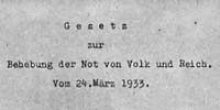 der Reichstag beschließt das Ermächtigungsgesetz