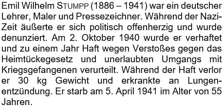 Emil Wilhelm Stumpp (1886 – 1941) war ein deutscher Lehrer, Maler und Pressezeichner. ...