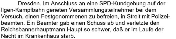 Dresden. Im Anschluss an eine SPD-Kundgebung auf der Ilgen-Kampfbahn ...