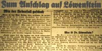 SA-Leute überfallen den SPD-Reichstagsabgeordneten Dr. Löwenstein