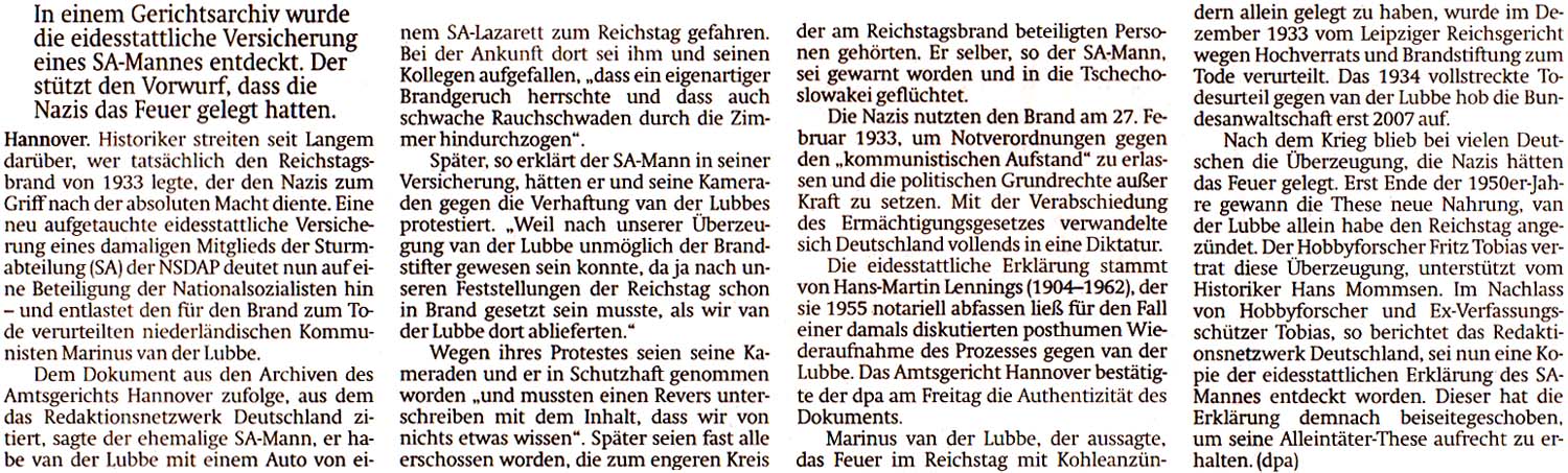 Artikel in der ´Sächsische Zeitung´ vom 27. Februar 2019