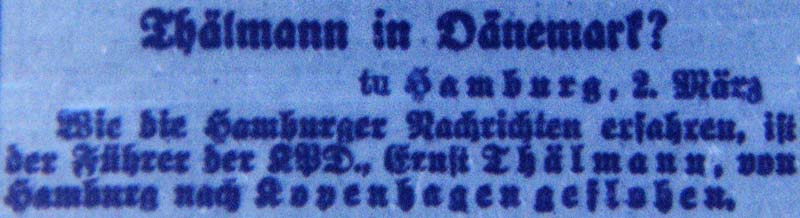 Artikel im ´Dresdner Anzeiger´ vom 3.3.1933