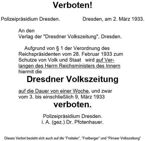 Verboten! / Polizeipräsidium Dresden. ...