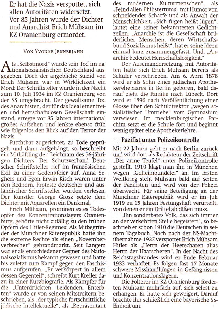 Artikel in der ´Sächsischen Zeitung´ vom 9. Juli 2019