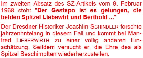 Im zweiten Absatz des SZ-Artikel steht ...