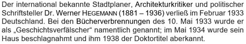 Text zu Dr. Werner Hegemann