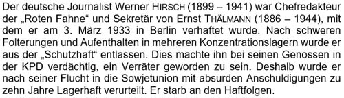 Text zu Werner Hirsch