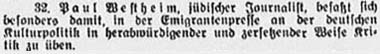 ´Sächsische Volkszeitung´ vom 14. Juni 1935, Seite 6 - Paul Westheim