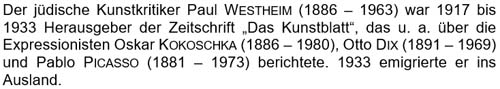 Text zu Paul Westheim