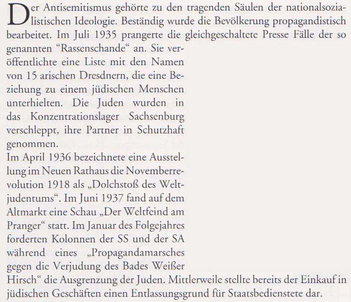 aus: ´Geschichte der Stadt Dresden´ von Uwe Schieferdecker, 2003, Seite 123