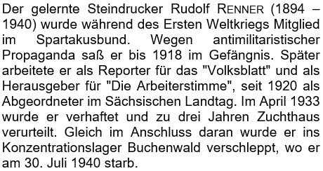 Der gelernte Steindrucker Rudolf Renner ...